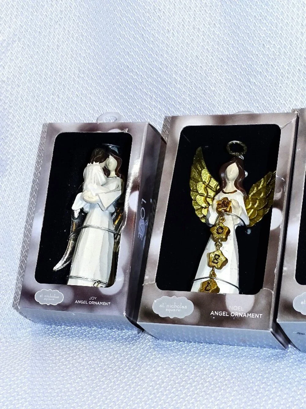 Three New St. Nicholas Square Angel Christmas Ornaments